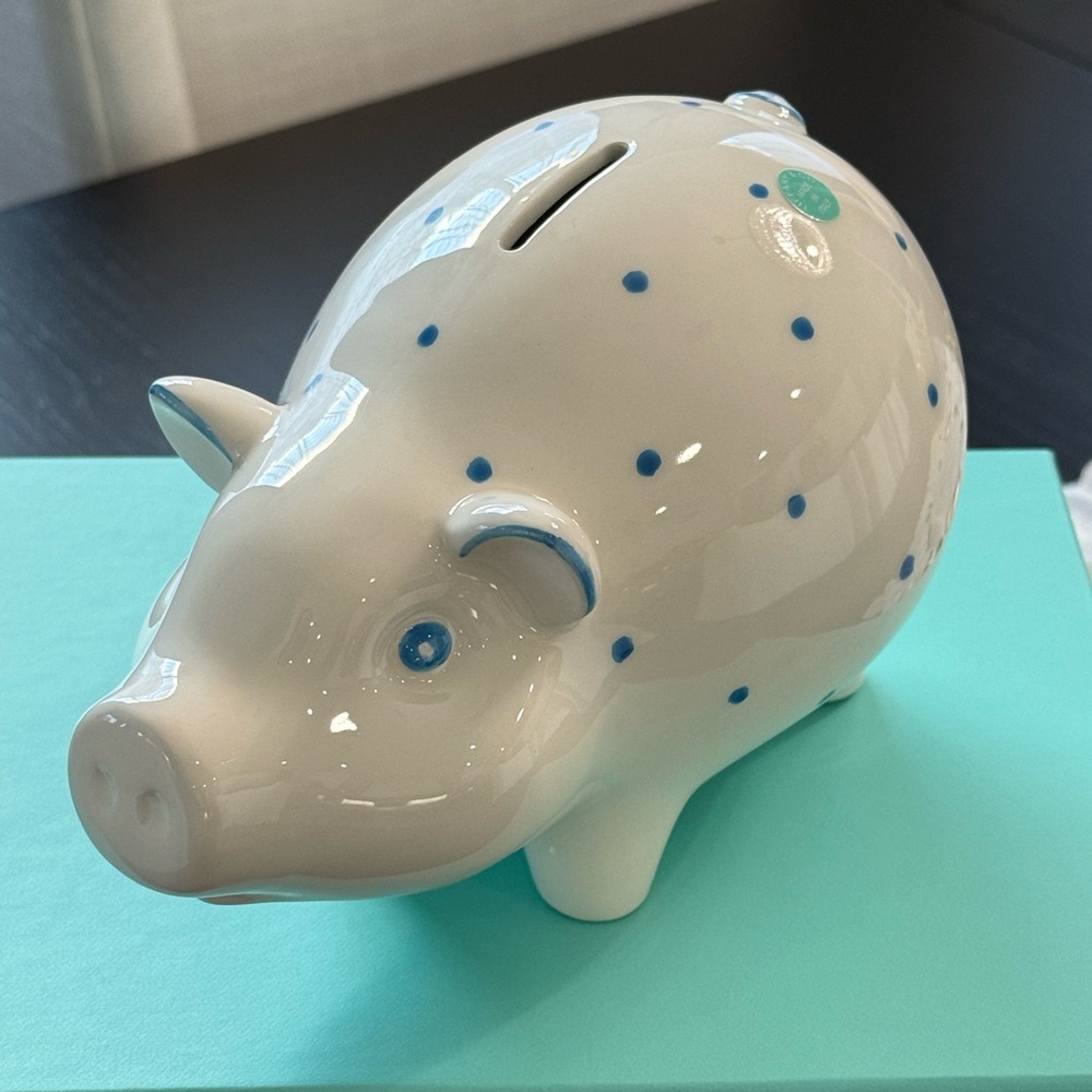 Tiffany & Co. Blue Piggy Bank